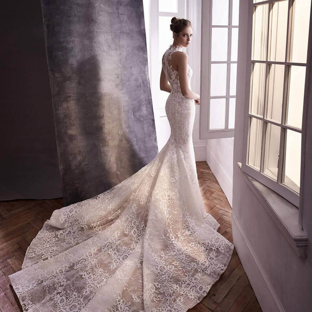 Lange schleppe eng brautkleid garygentry.com: HANGERWORLD
